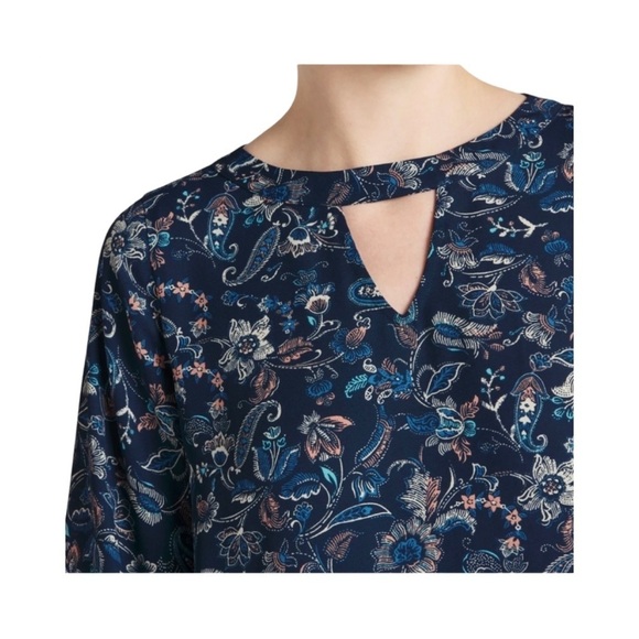 Papermoon Filippa Paisley Floral Print 3/4 Sleeve Blouse Top NWT Size M - Picture 4 of 10